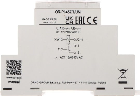Orno Monopol Buton de comutare cu releu 250V 16A