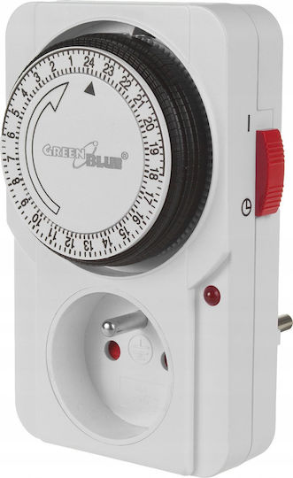 Timer Switch Mechanical Timer Greenblue 48 Programs Max Load 16a Ip20 Gb360 E