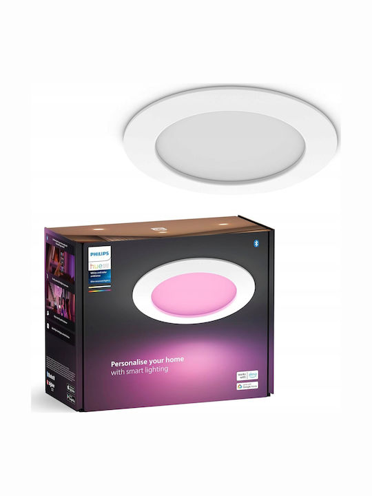 Philips Χωνευτό LED Panel 12W με Φυσικό Λευκό Φως 4000K