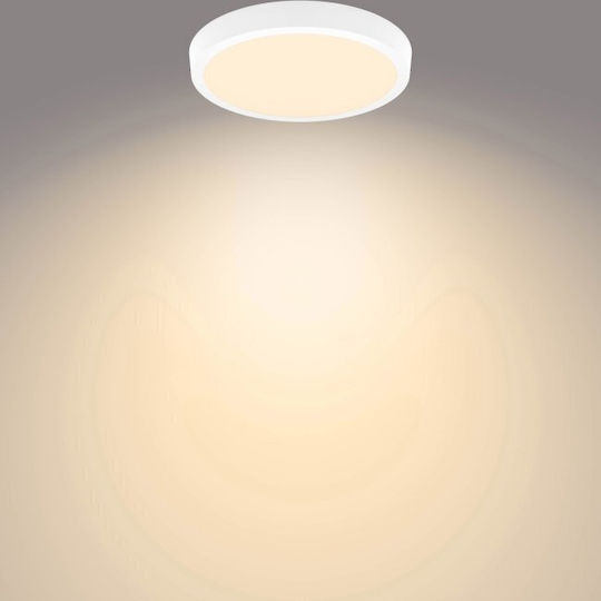 Philips Magneos Στρογγυλό Εξωτερικό LED Panel 20W με Θερμό Λευκό Φως 2700K 28.6εκ.