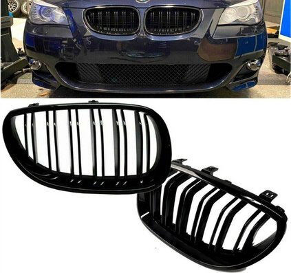 Mtuning Sports Grill Double Ribs Gloss Black BMW 5 E60 E61 2003-2010