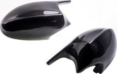 Mtuning Side Mirror Cover Kit Carbon Look BMW 1 E81 E82 E87 E88 3 E90 E91 E92 E93 Facelift 2010-2012