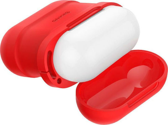Baseus Case Silicone in Red color for Apple AirPods 1 / AirPods 2