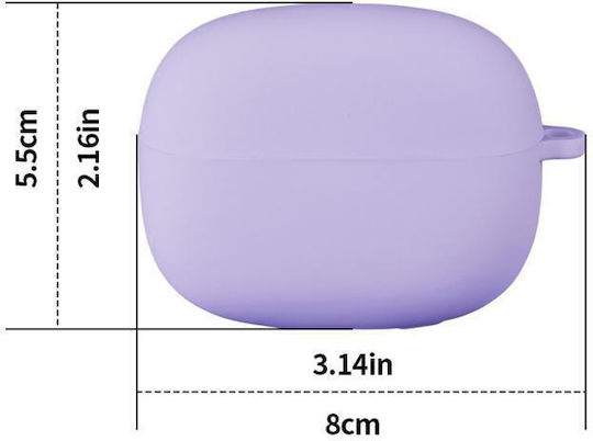Husă cu cârlig în culoarea Violet pentru Redmi Buds 6 Pro