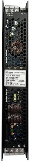Viokef LED Power Supply IP20 Power 300W with Output Voltage 48V