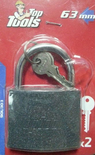 Top Tools Λουκέτο Πέταλο με Κλειδί 60mm