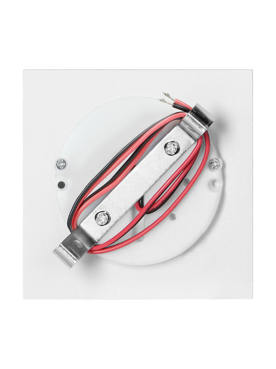 Orno Recessed Spot with Integrated LED and Cool White Light White 1pcs