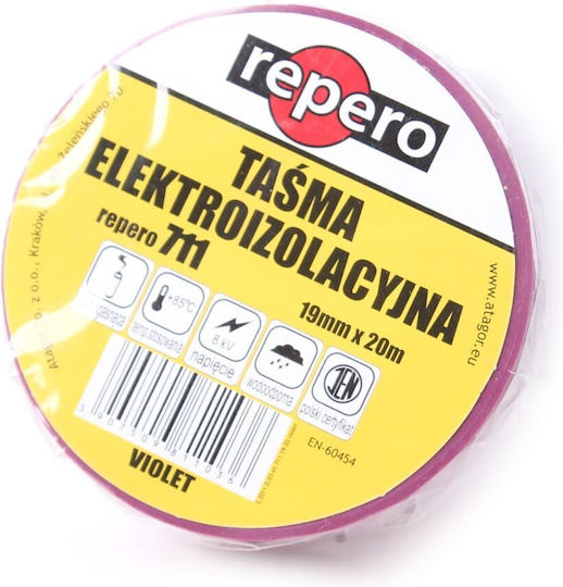 Insulation Tape 19mm x 20m Repero Purple