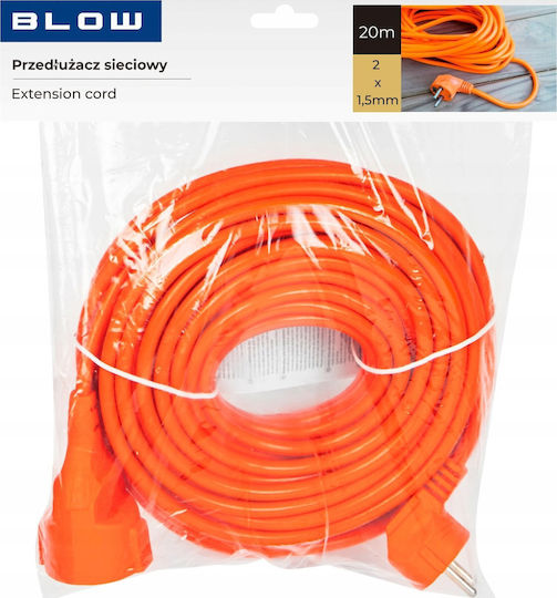 98-058 Netzvorladegerät Pr-160 1-Steckdose Ohne Erdung 20m Orange 2x1,5mm
