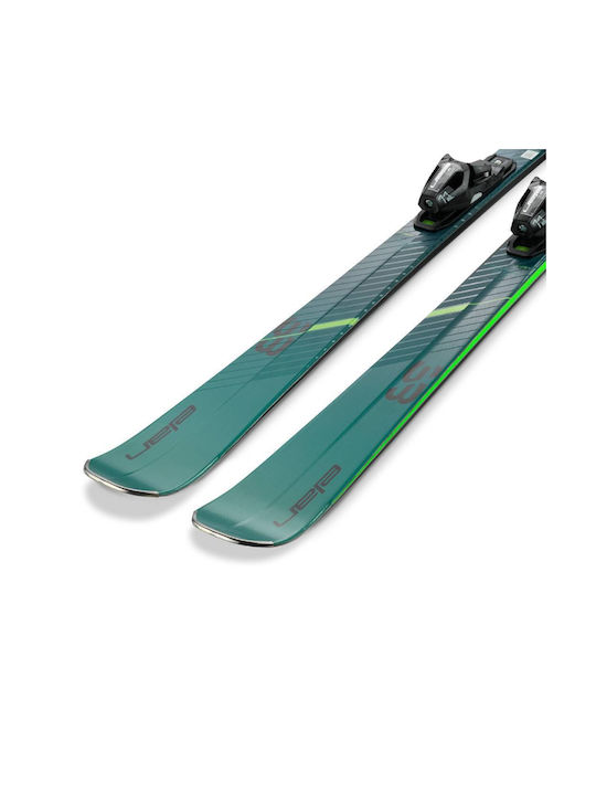 Elan Primetime Ski Boots in Green Color with Bindings