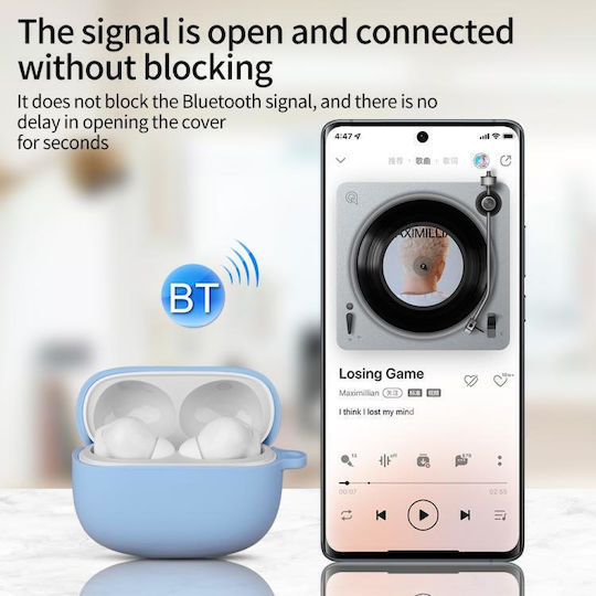 Θήκη Σιλικόνης σε Μπλε χρώμα για Redmi Buds 6 Pro
