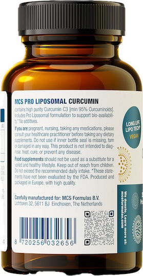 MCS Formulas Curcumin C3 250mg 60 κάψουλες