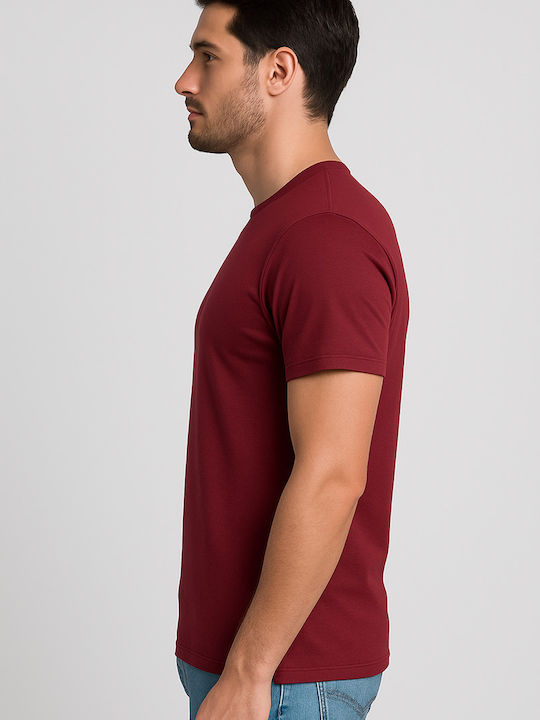 T-shirt Μπορντό