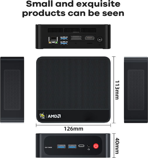 Beelink SER5 Mini PC (Ryzen 5 5500U/16GB DDR4/500GB SSD/W11 Pro)