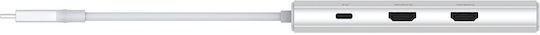 D-Link USB 3.2 10 Port Hub with USB-C Connection Ethernet White