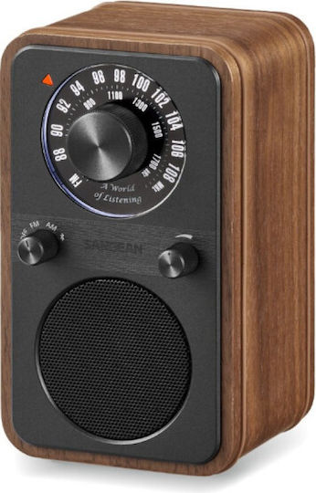 Sangean WR-9 Επιτραπέζιο Ραδιόφωνο με Bluetooth Καφέ