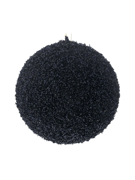 Große Kunststoff Schwarze Weihnachtsbaumschmuck Ball 15cm