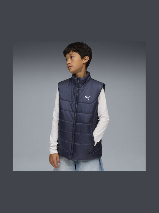 Kids' Sports Jacket Sleeveless Navy Blue