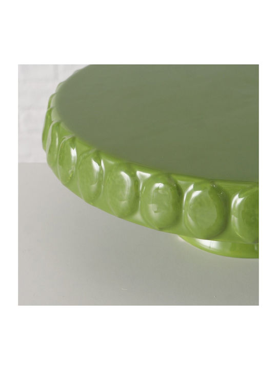 MSA Weihnachtliche Tortenständer Keramik Grün L25xB8xD25cm.