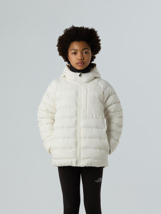 Kids' Sports Jacket Double Sided with Hood White