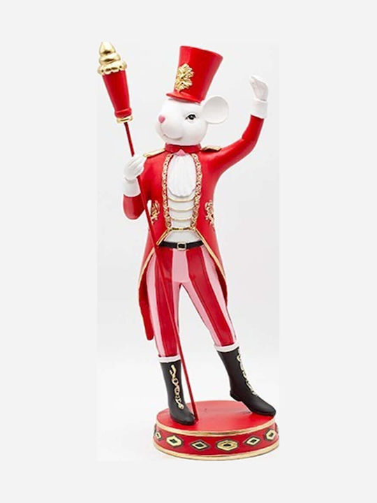 Eurolamp Șoarece Soldat Roșu Polirezina 17.5x40.2cm