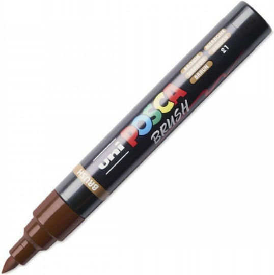 Μαρκαδόρος Posca Pc-5br 1-4mm Μύτη Πινέλο Brown 21