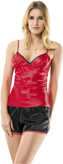 Narmart Sexy Dessous-Sets Damen Unterwäsche 9009 Schwarz Rot