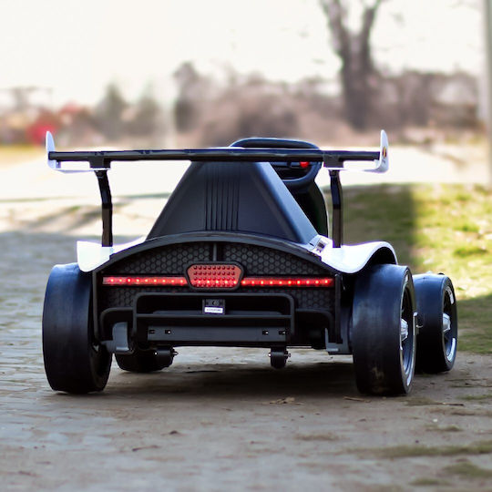 F1 Go Kart Cu Un Loc Cu Telecomandă 24 Volt Alb Pentru 3+ Ani