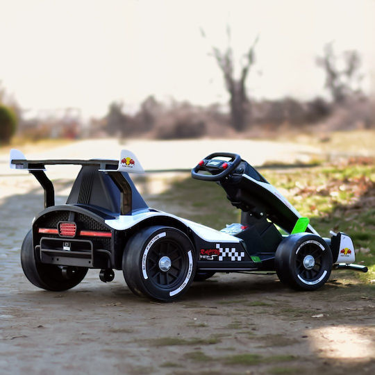F1 Go Kart Cu Un Loc Cu Telecomandă 24 Volt Alb Pentru 3+ Ani