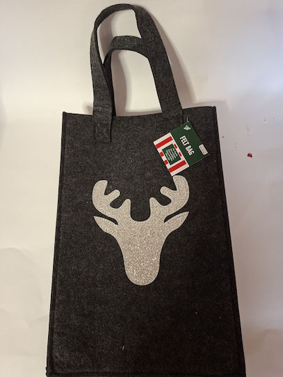 Zmart Imports Christmas Bag for Gift Gray 20x8x30cm.