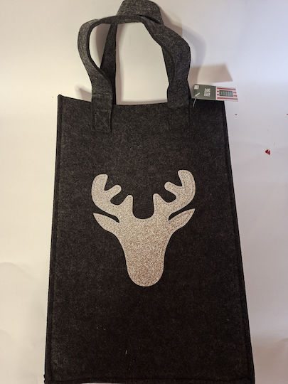 Zmart Imports Christmas Bag for Gift Gray 20x8x30cm.