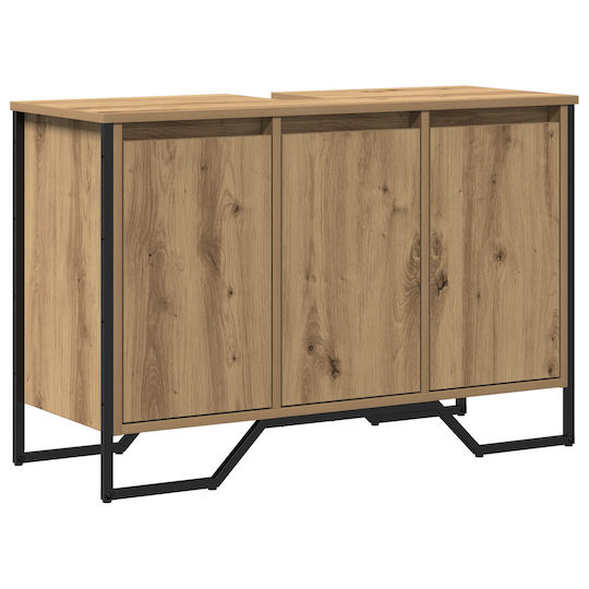 vidaXL Шкаф без Мивка Д91xШ35xВ60см Oak