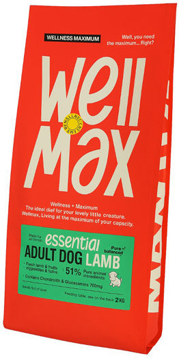 Wellmax Essential Ξηρά Τροφή Σκύλου Adult Lamb 2kg