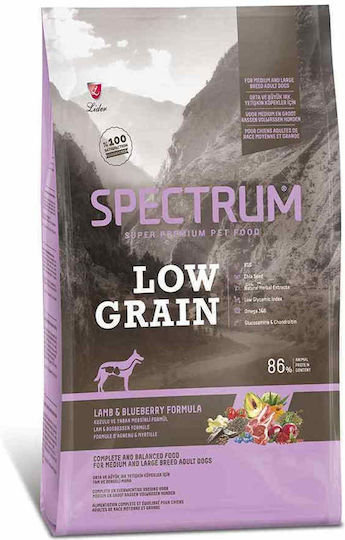 Spectrum Low Grain Adult Medium & Large Breed 12кг Суха Храна с Малко Зърнени храни за Възрастни Кучета с Агнешко
