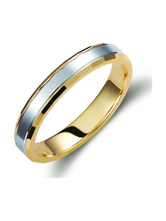 Valauro Set Wedding Rings Gold 9K Bicolour 3.50mm
