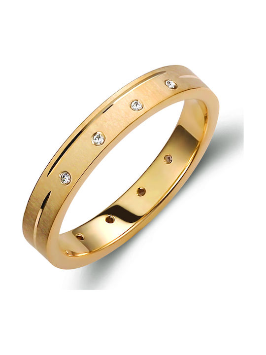Valauro Βέρες 9κ – Πάχος 3.50mm Ζιργκόν Πέτρες