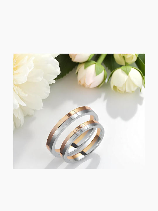 Valauro Βέρες Δίχρωμες 9κ – Πάχος 3.50mm