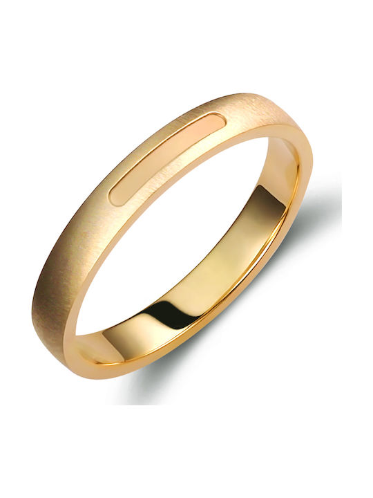 Valauro Eheringe Gold 9k Zirkon Dicke 3,50mm