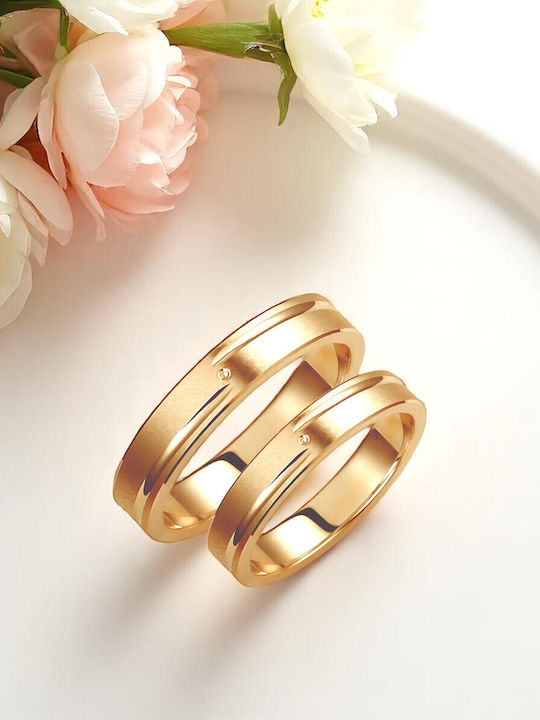 Valauro – Gold Wedding Rings 9K Thickness 4.00mm