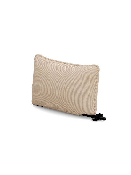 Bean Bag Chair Bolster Waterproof Sumo Beige 65x25x35cm