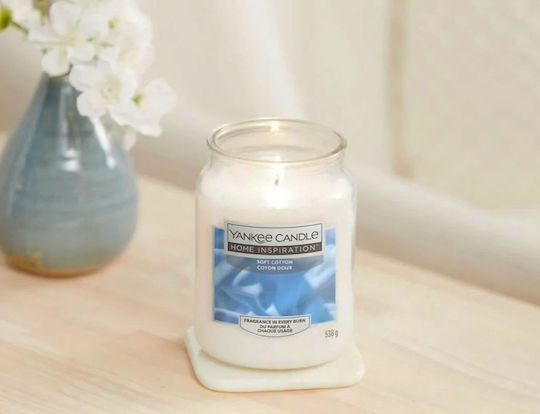 Yankee Candle Aromatic Candle Signature Jar with Soft Cotton Perfume 538gr