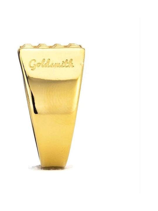 Goldsmith Ανδρικό Δαχτυλίδι από Ατσάλι Επιχρυσωμένο