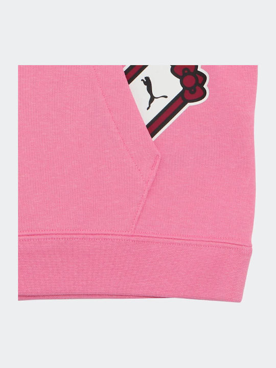 Kids Sweatshirt with Hood Pink Hello Kitty