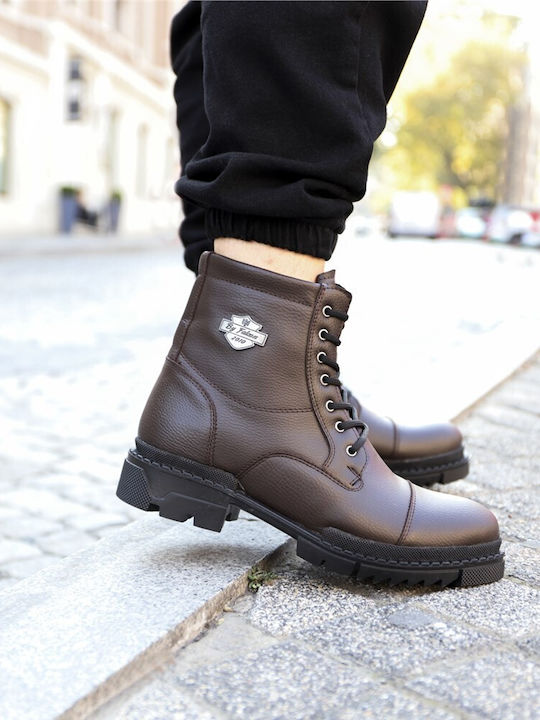 Piele Negru Ghete barbati