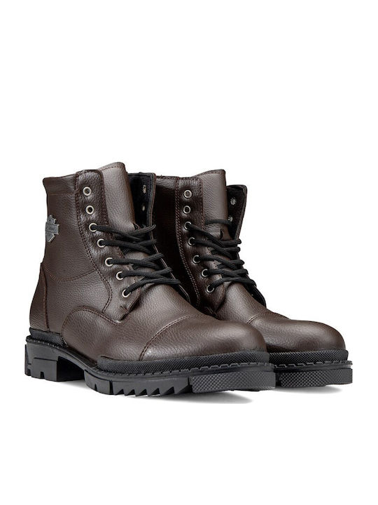 Piele Negru Ghete barbati