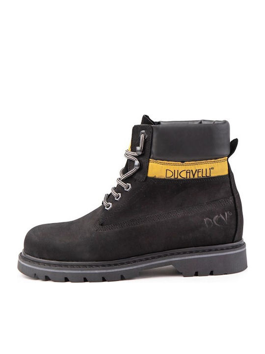 Leather Black Men's Boots