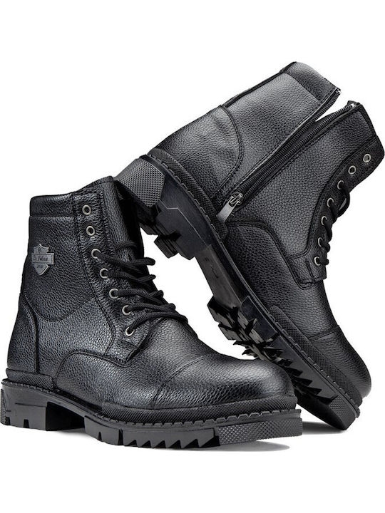 Leather Black Men's Boots