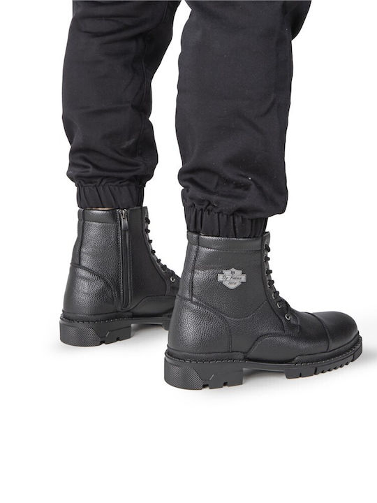 Leather Black Men's Boots