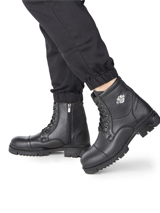 Leather Black Men's Boots