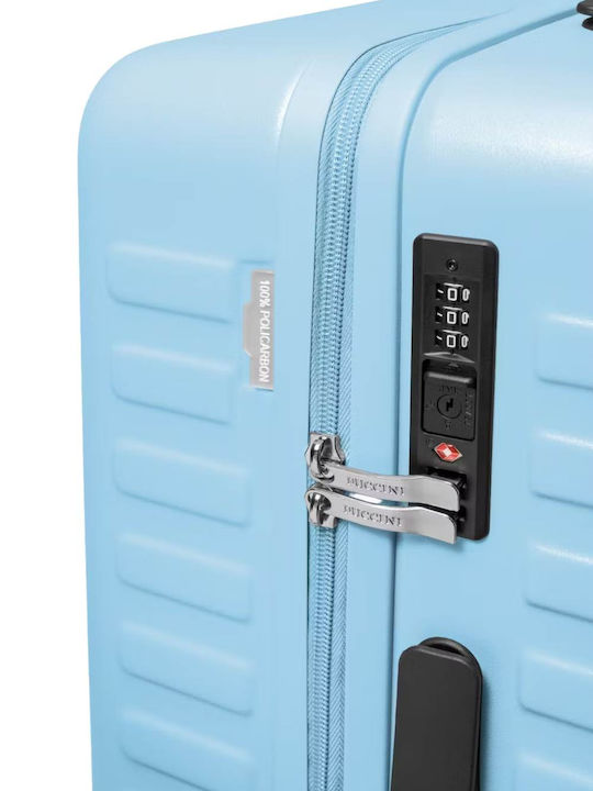 Puccini Munich Mittlerer Hartschalenkoffer Blau mit 4 Rädern